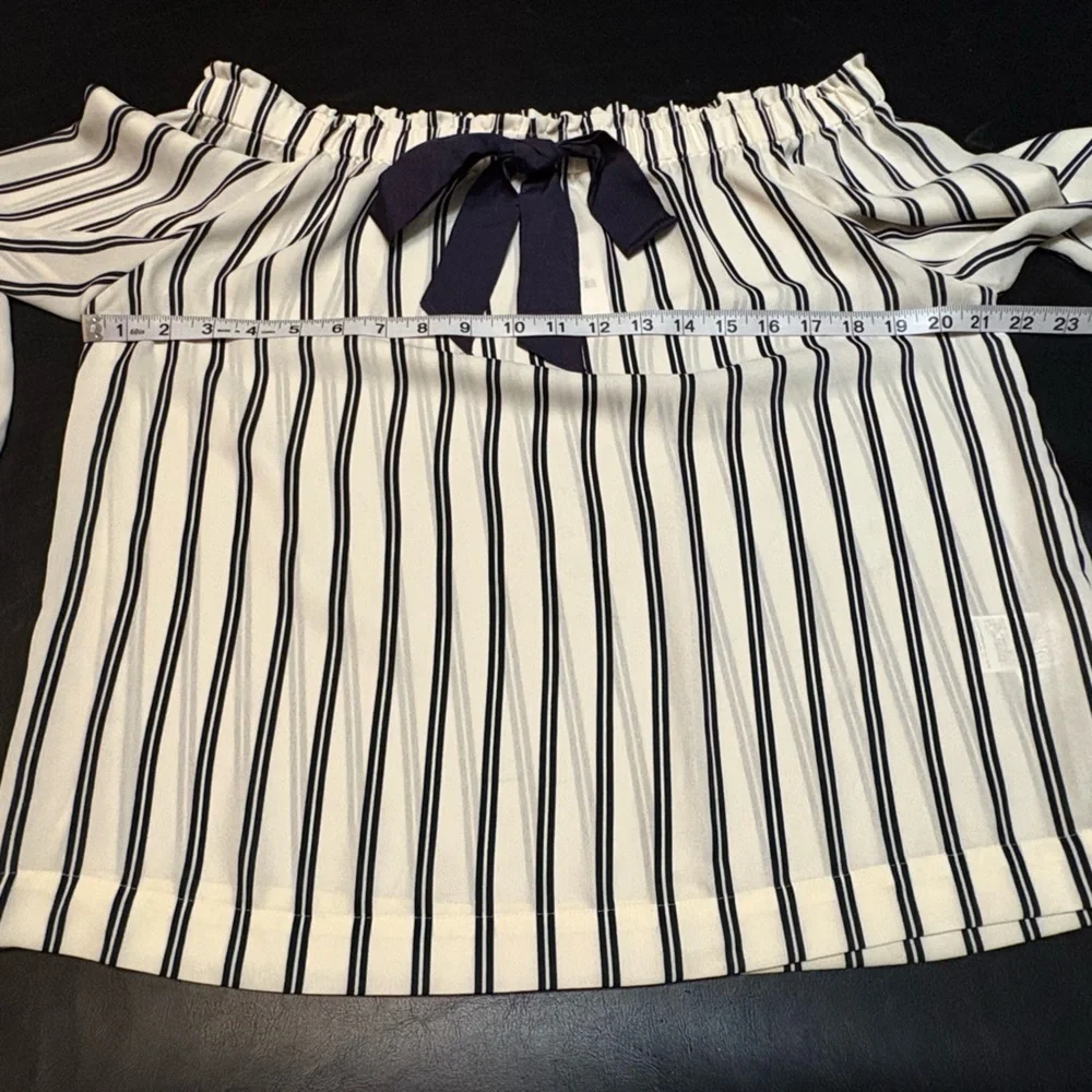 J. Crew off the shoulder blouse. NWT - Picture 8 of 11